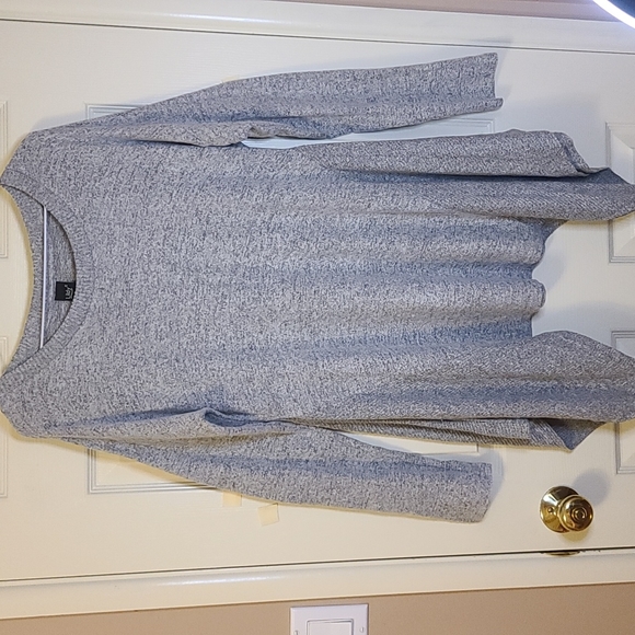 Lildy Sweaters - Women's gray "shark bite" tunic